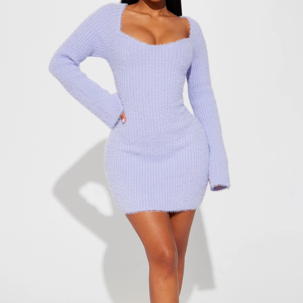 Lavender Purple Mini Dress